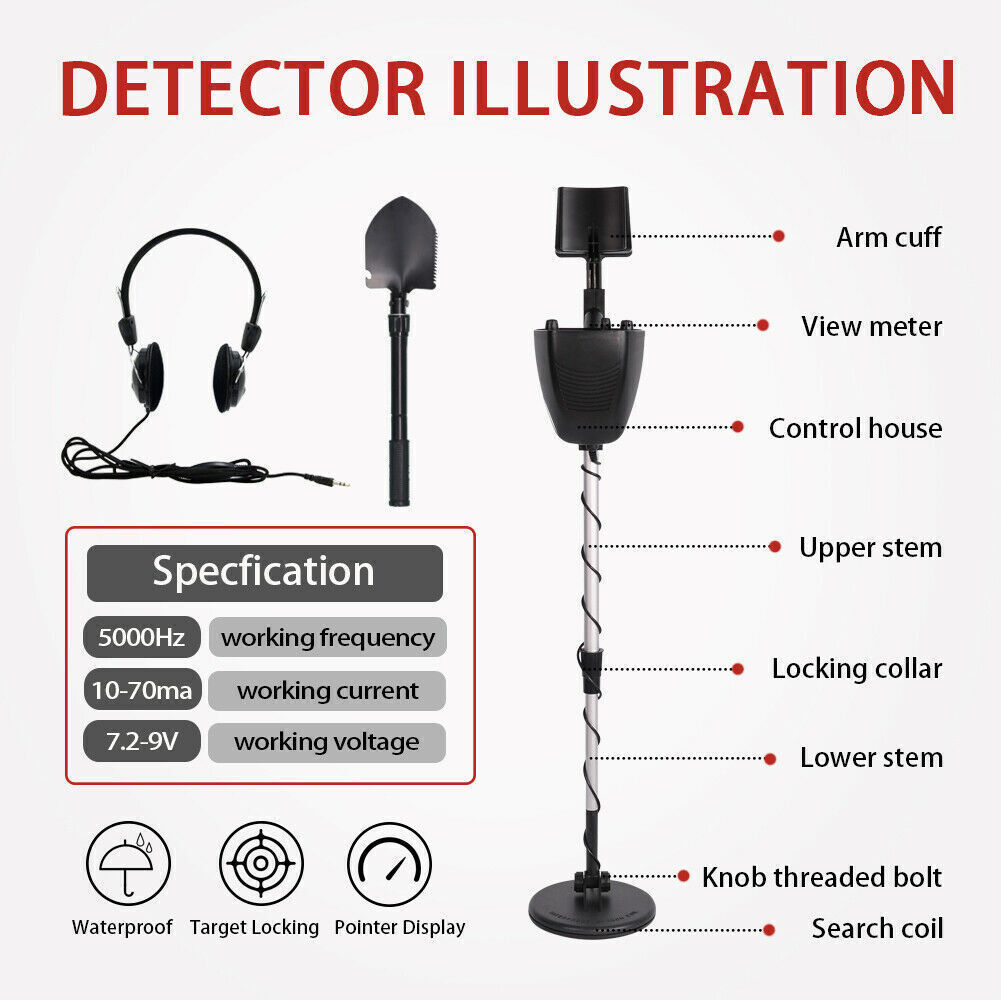 Metal Detector Deep Ground Gold Finder GTX5030 Detector De Metales Oro y Plata