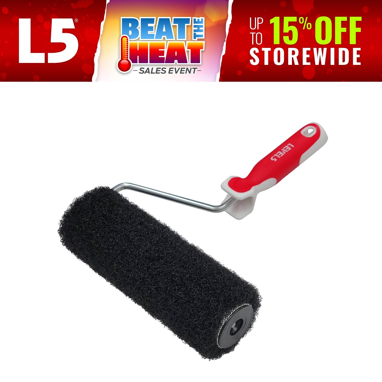 LEVEL5 9″ Drywall Compound Roller W/Frame | 4-905