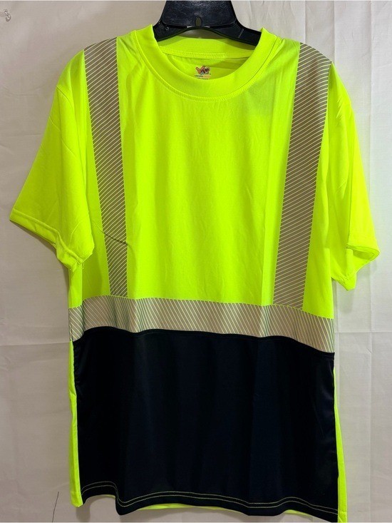 Wild Wear High Vis ANSI Class 2 Safety T-Shirts w/Reflective Strips Short Sleeve