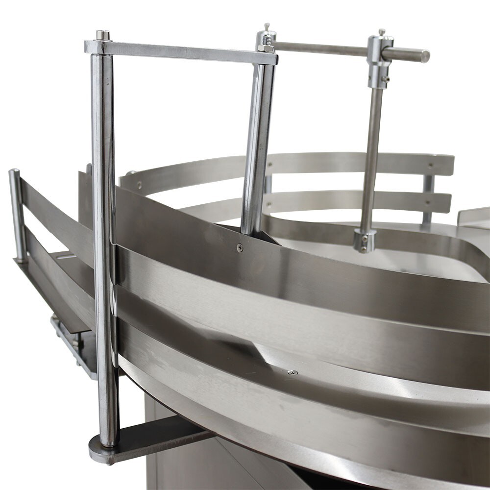 Round Bottles Accumulation Table 31.5in Bottle Turn Rotary Sorter w/Castors Move