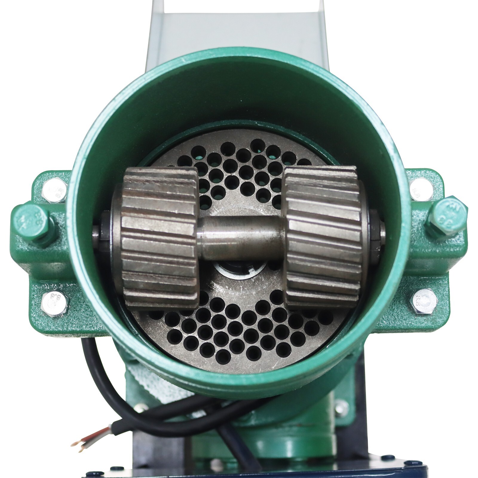 2Roller Feed Pellet Mill Machine Granulator w/6mm Pellet Output 80-120KG/h 220V