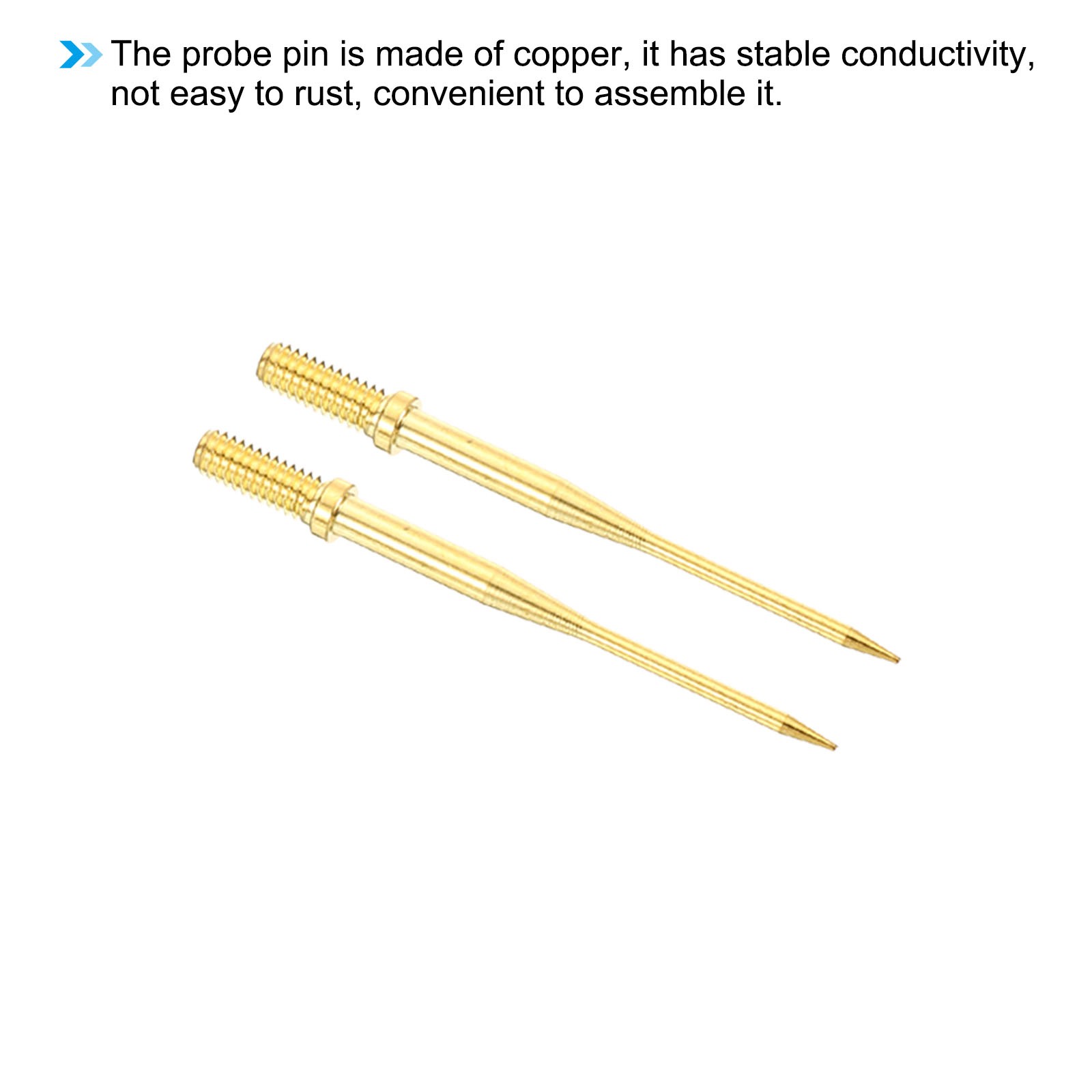 Test Probe Pin Set 2 Set Copper Multimeter Test Probe Tip Needle Multicolor