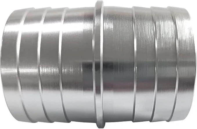 1-1/4 Inch Hose Barb Splice Coupler Repair Fitting, Aluminum Adapter Connector R