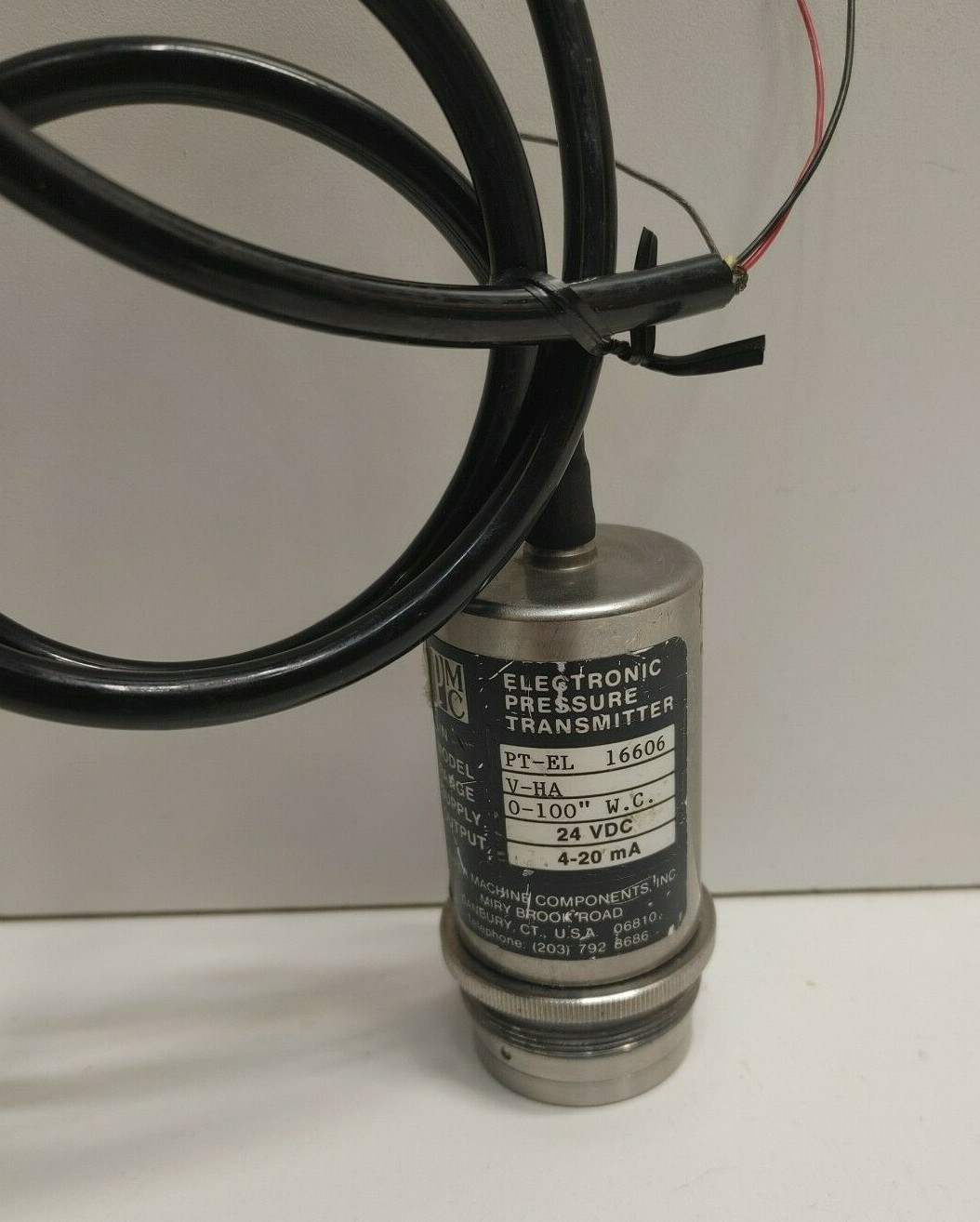 GUARANTEED! PMC 0-100″ WC 24V ELECTRONIC PRESSURE TRANSMITTER PT-EL V-HA