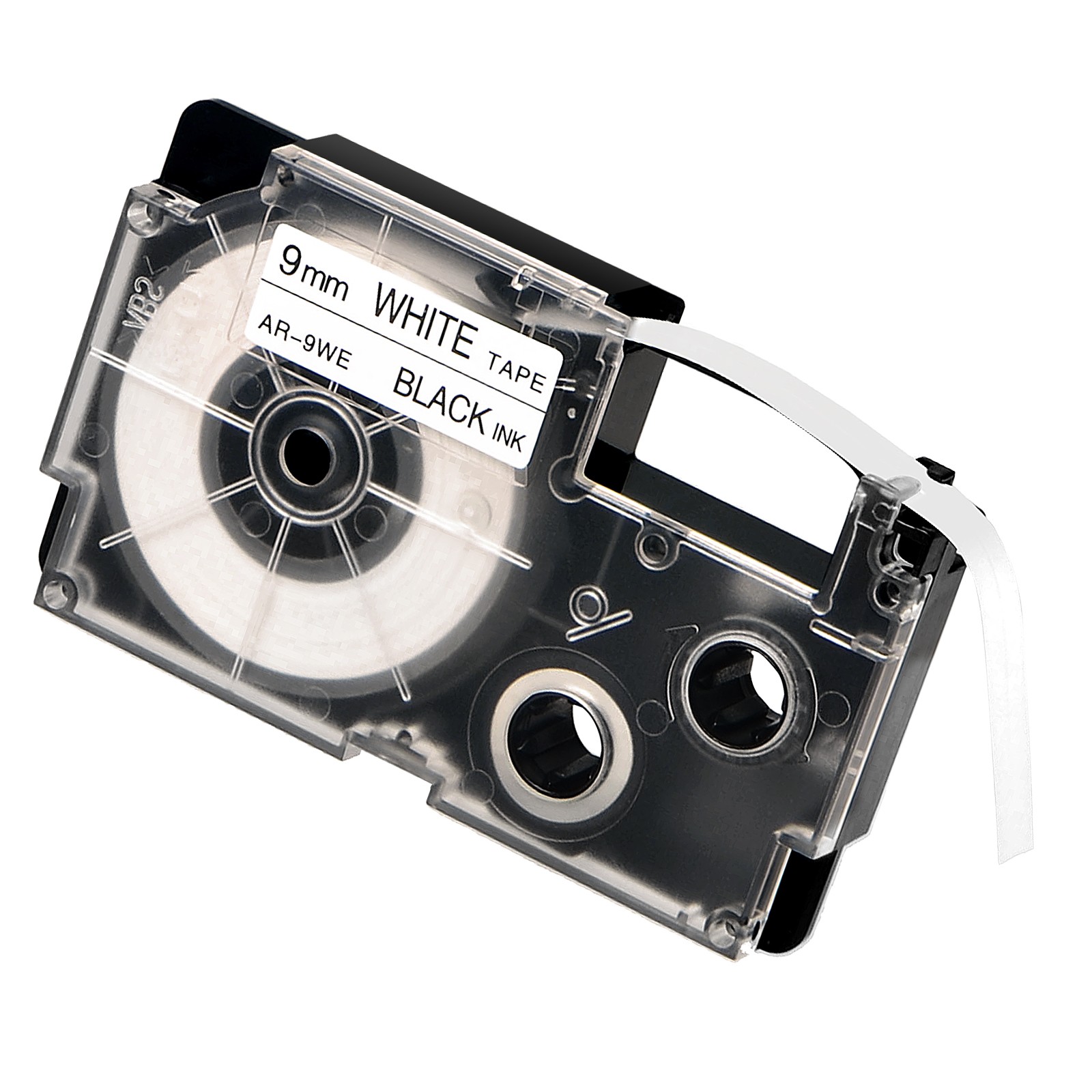1PACK 9mm 0.35” XR-9WE Black on White Label Tape Fit for Casio KL-7000KR