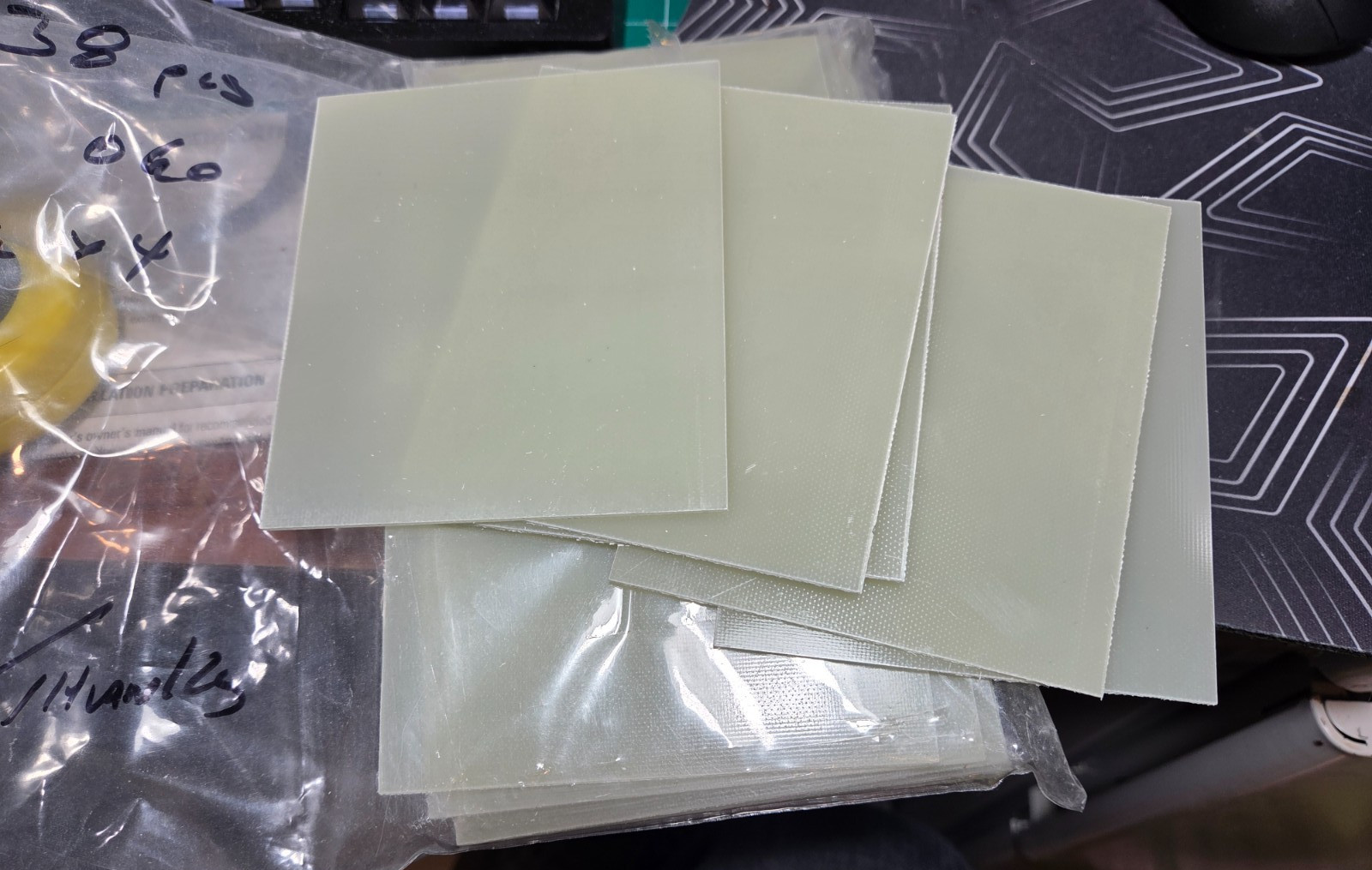 20 pcs G10 FR-4 Phenolic Glass Epoxy Laminate Unclad (1/16) .060, 5 3/4″ x 6″