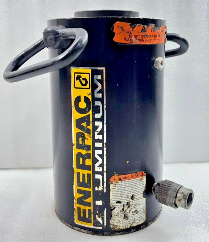 Enerpac RACH604 65.6 ton Capacity 3.94 in Stroke Aluminum Hollow Plunger Used