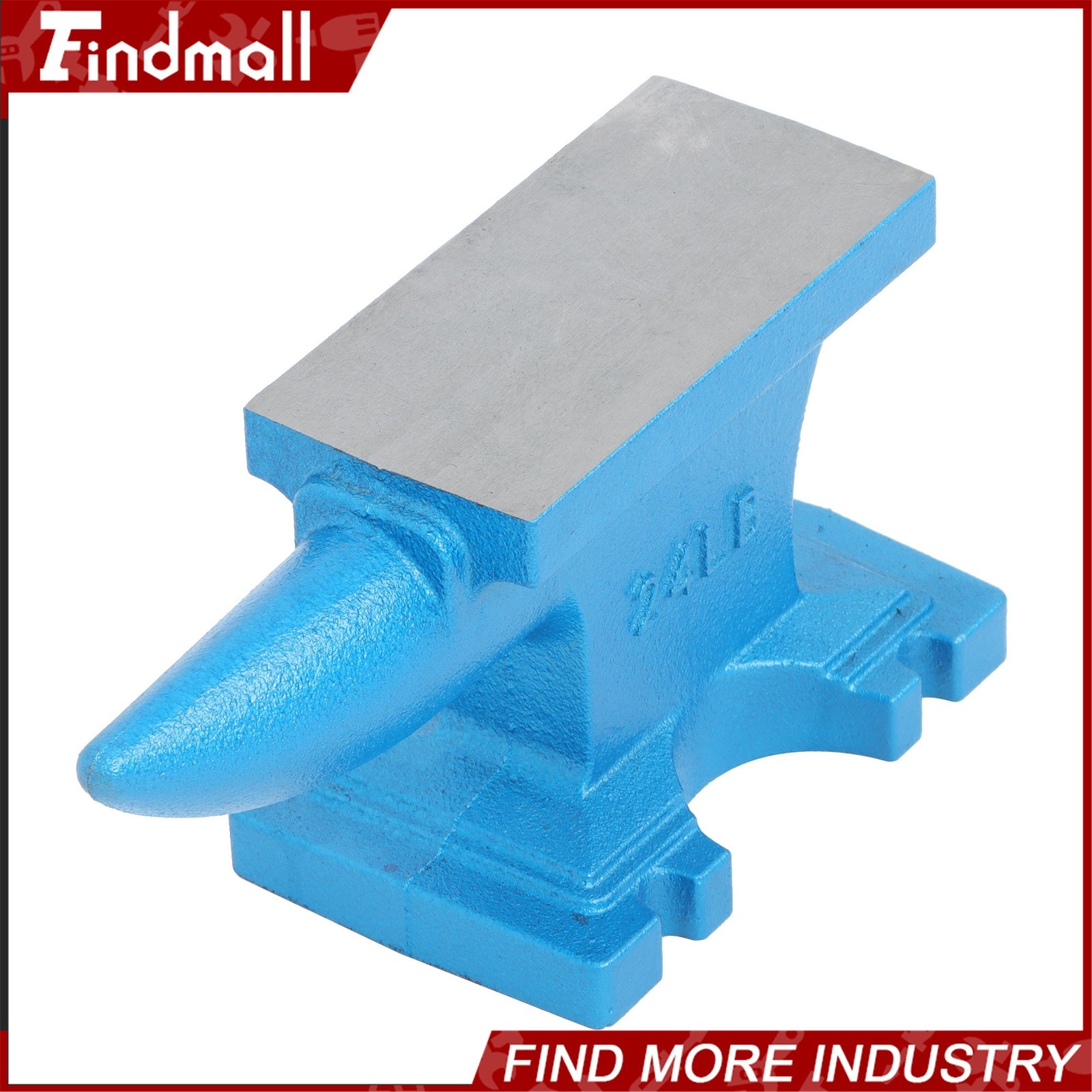 Findmall 24Lbs Cast Iron Anvil Blacksmith Anvil Hard Round Horn Forging Tool