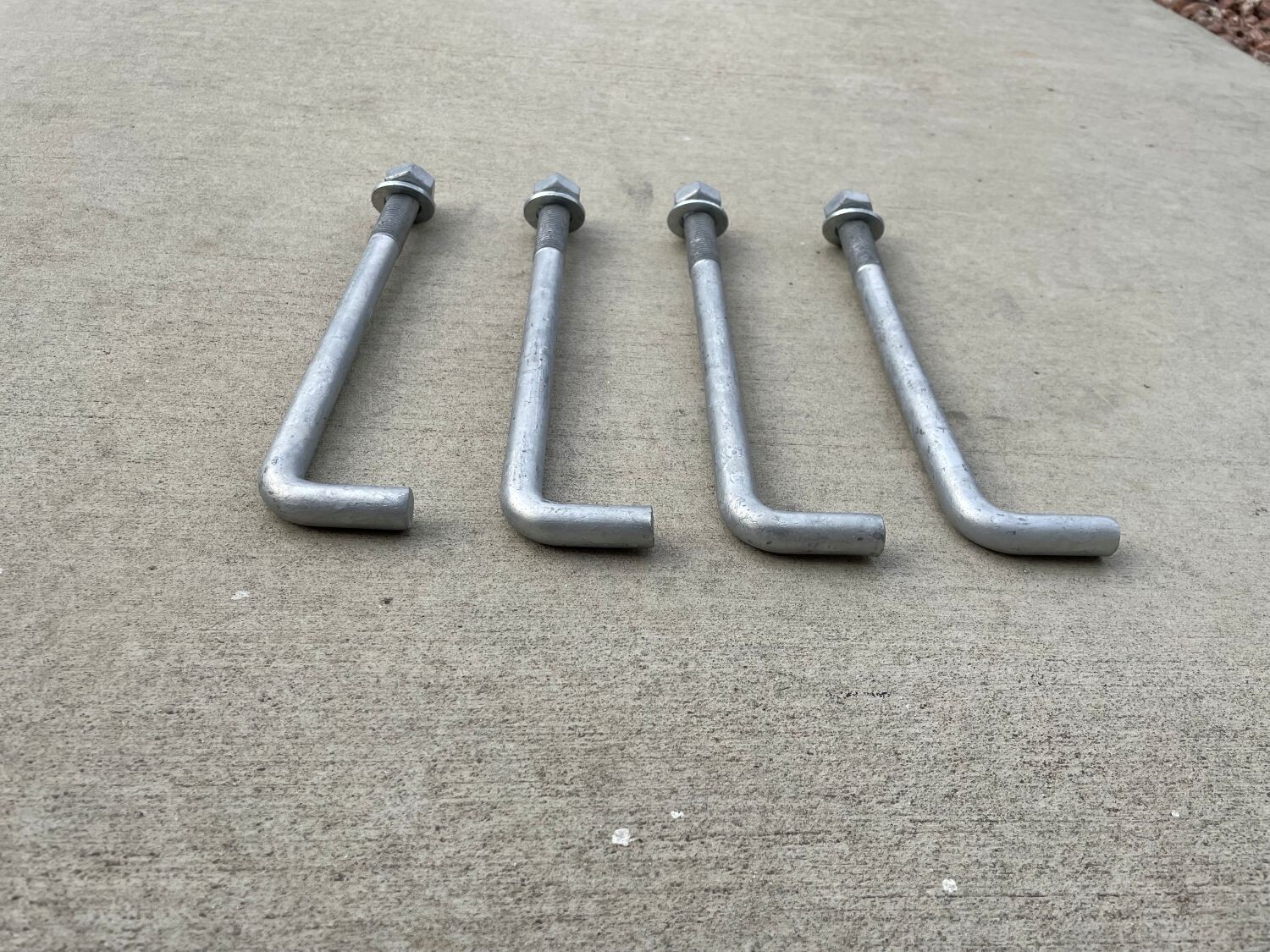 Sandbaggy 3/4″ x 10″ Threaded Concrete Anchor L-Bolts – Hot Dipped Galvanized