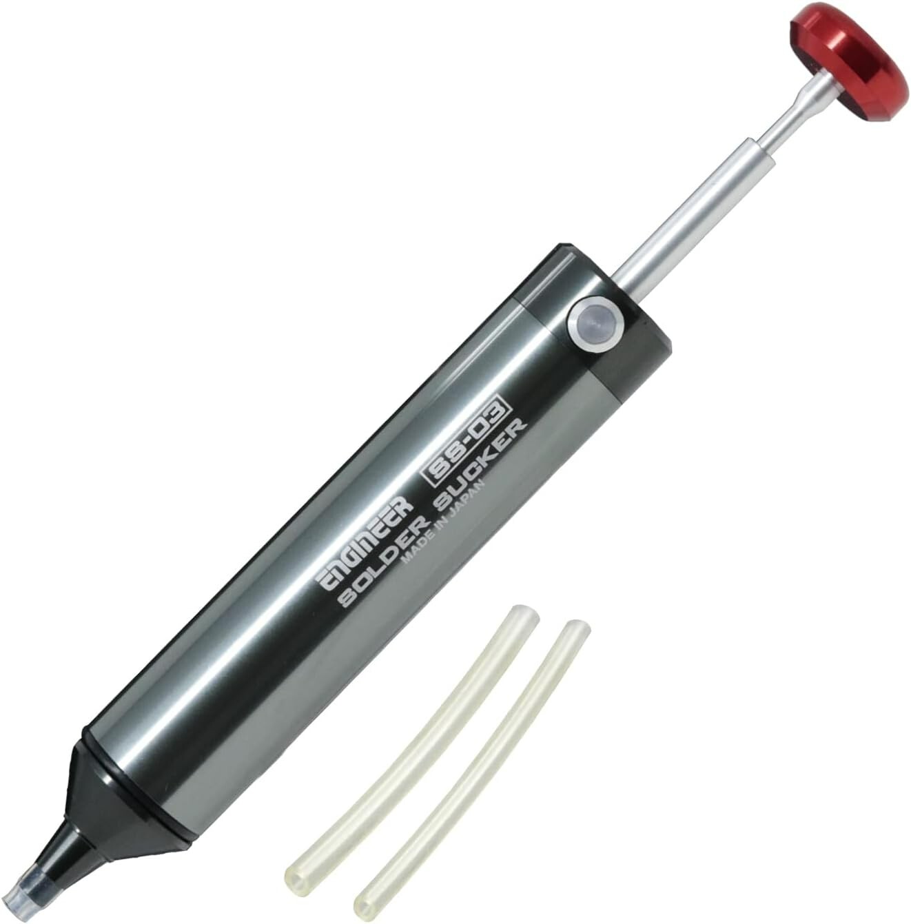 ENGINEER SS-03 Solder Sucker Desoldering Pump + 2 Silicone Tip Spare Tubes
