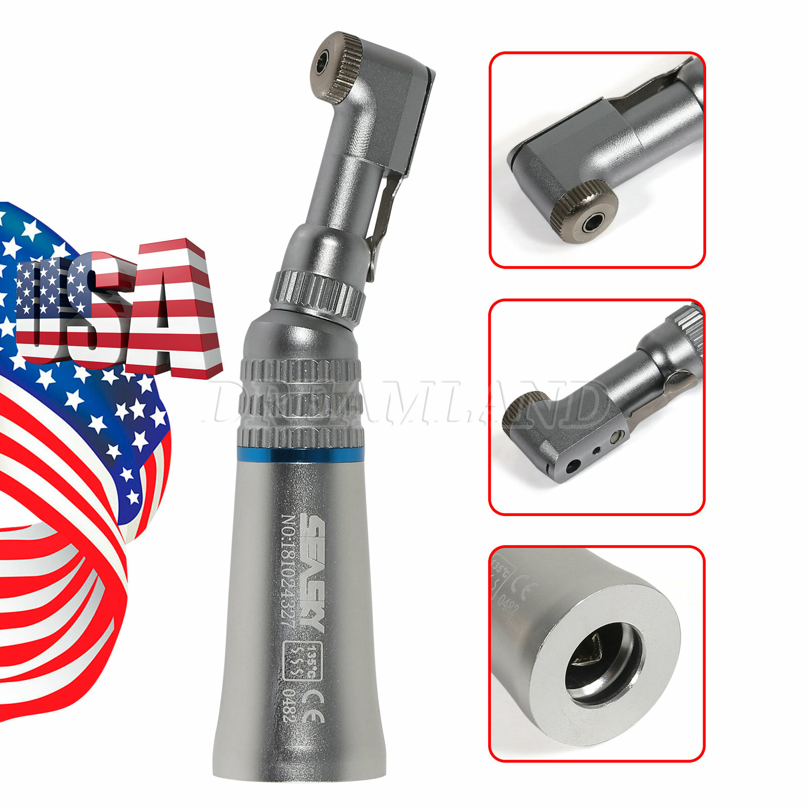NSK Style Dental Slow Low Speed Handpiece Straight Contra Angle Air Motor 4H/2H