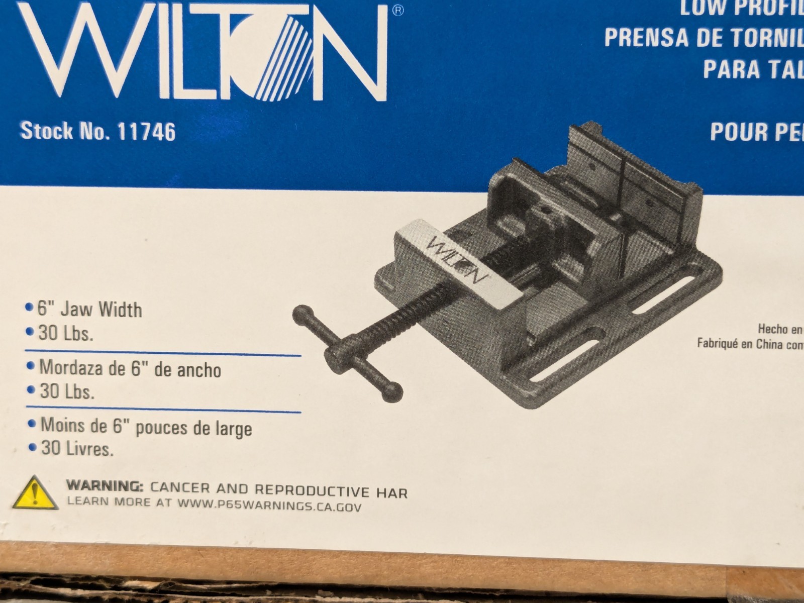 Wilton Vise 11746 – Low Profile Drill Press Vise LP6 – NIB Original Packaging