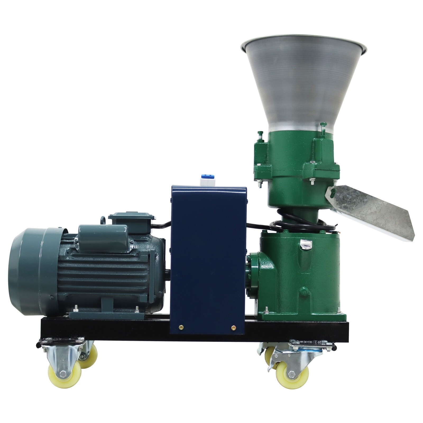 Upgraded Feed Pellet Mill Machine 12mm Plate 3Rollers Output 120-150KG/h 220V