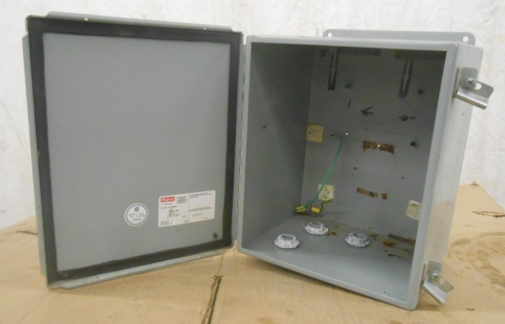 HOFFMAN ENCLOSURE, A12108CH, 12 X 10 X 8″, TYPE 12,13, SCREW CLAMP, JUNCTION BOX