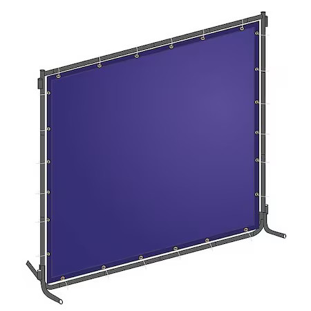 Welding Screen, Transparent Pvc, 8 Ft. W., 6 Ft. H., 13 Oz/Sq Yd, 150 Degrees F