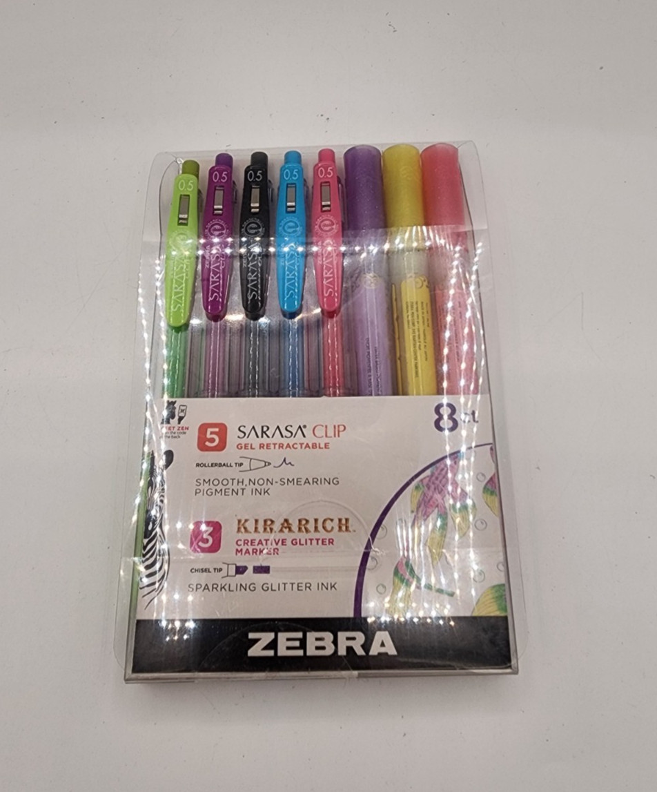 Zebra Sarasa Clip gel 5count – Kirarich glitter maker 3 count