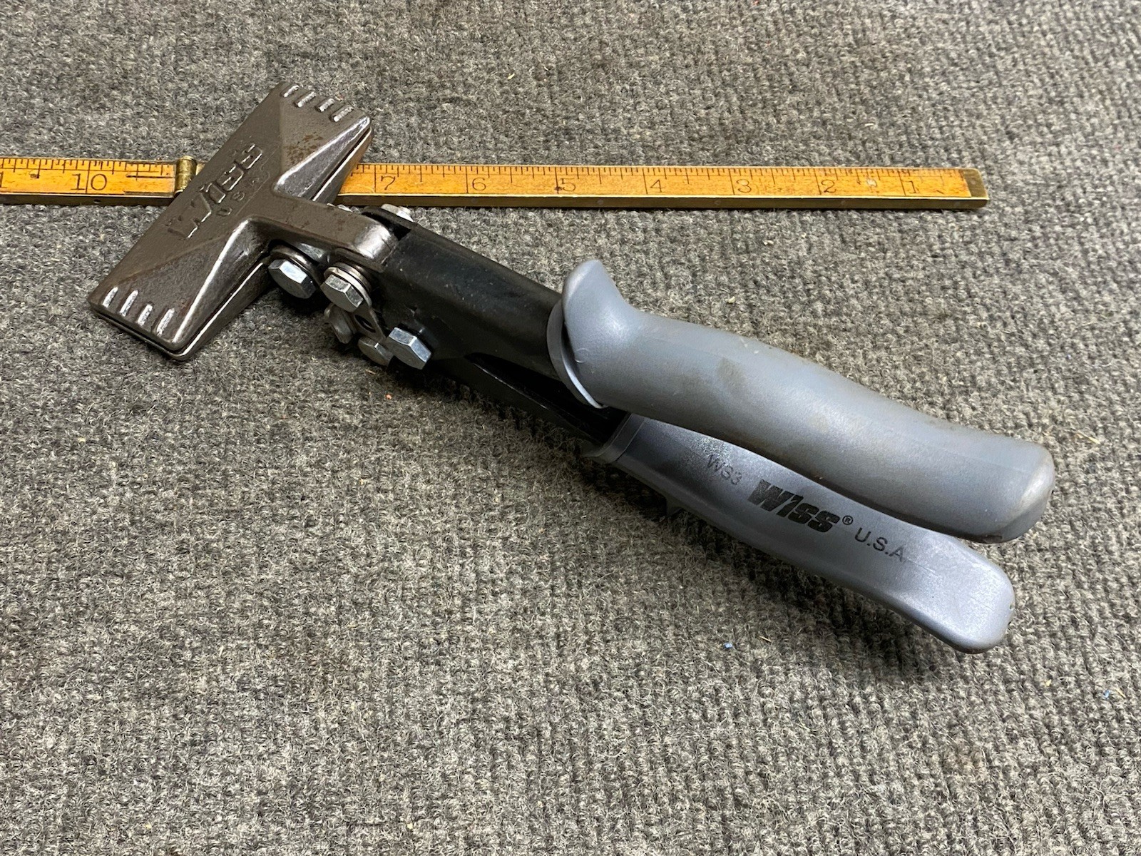 Wiss WS3 Straight Handle Sheet Metal Hand 3.25in Seamer Bender USA