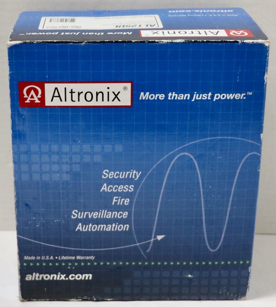 NEW – Altronix AL125UL 12VDC or 24VDC Power Supply Battery Charger