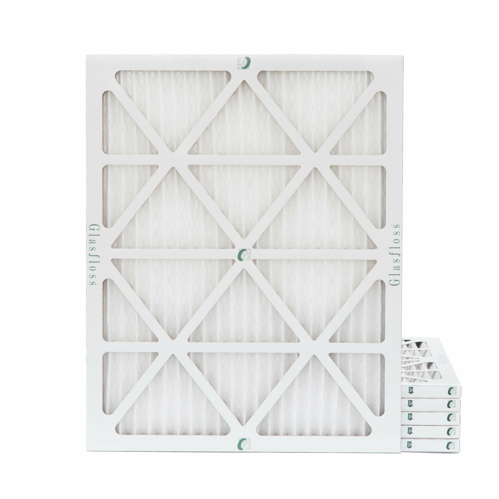 Glasfloss ZL 24x30x1 MERV 10 (FPR 7) Pleated Furnace Air Filters. 6 Pack