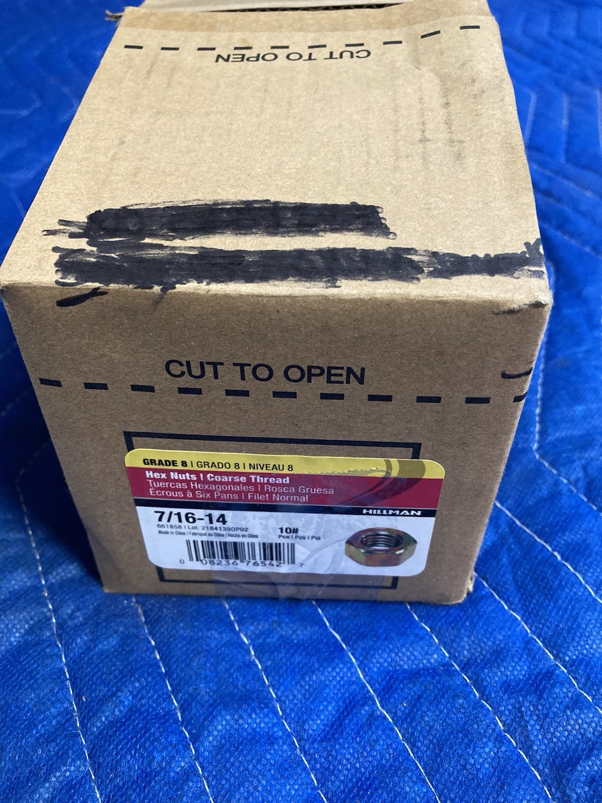 Hillman 9.5 Lbs 7/16-14 Hex Nuts Coarse New Zinc Plated