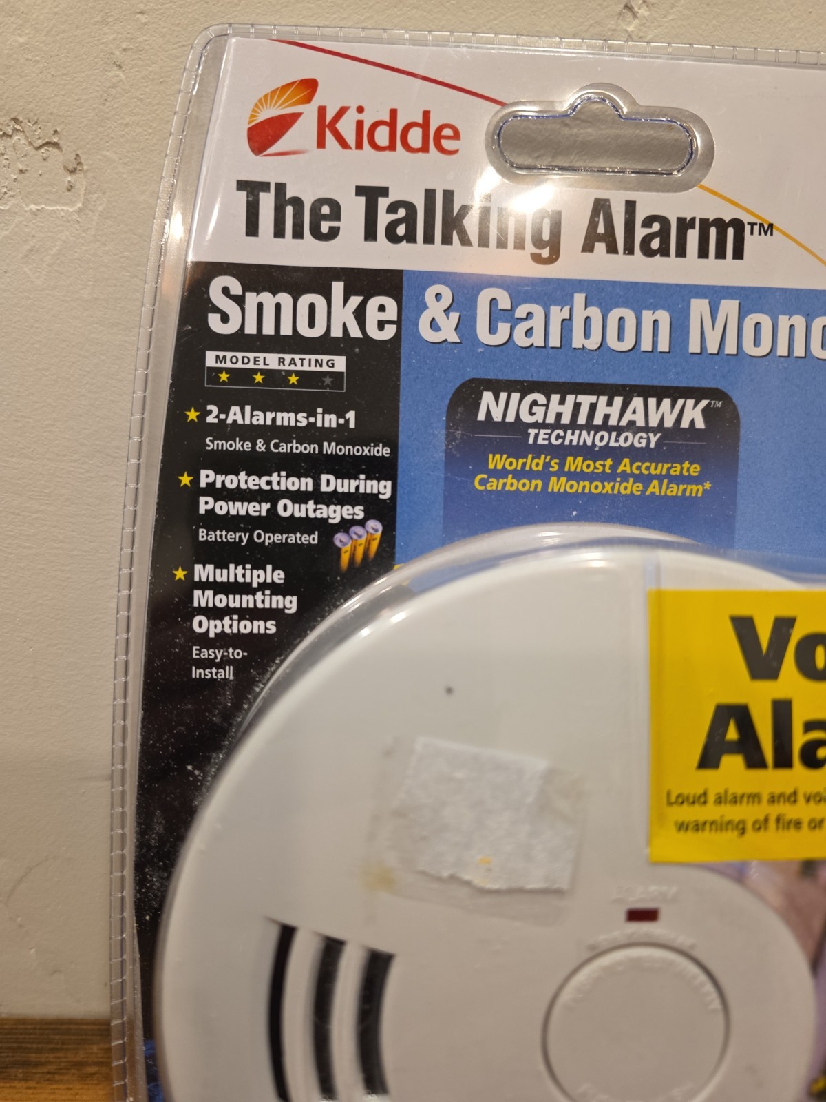 Kidde ‎KN-COSM-B The Talking Alarm Smoke, Fire & Carbon Monoxide Detector New!