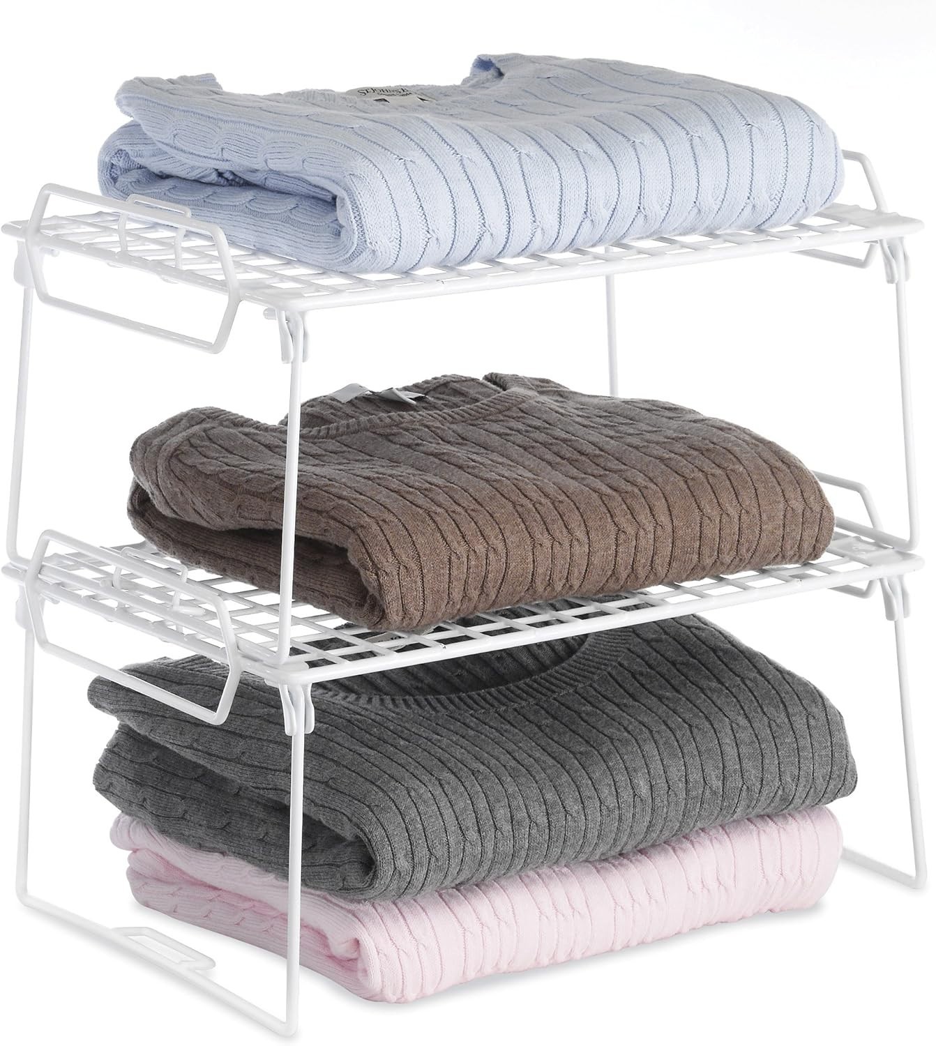 Lightweight Stackable 1-Tier Utility Shelf for Effortless Bathroom Organization