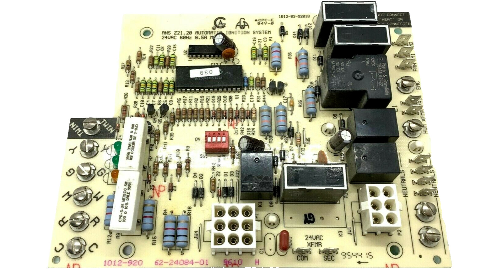 GUARANTEED WORKING TESTED GOOD 62-24084-01 Furnace Control Board 1012-920