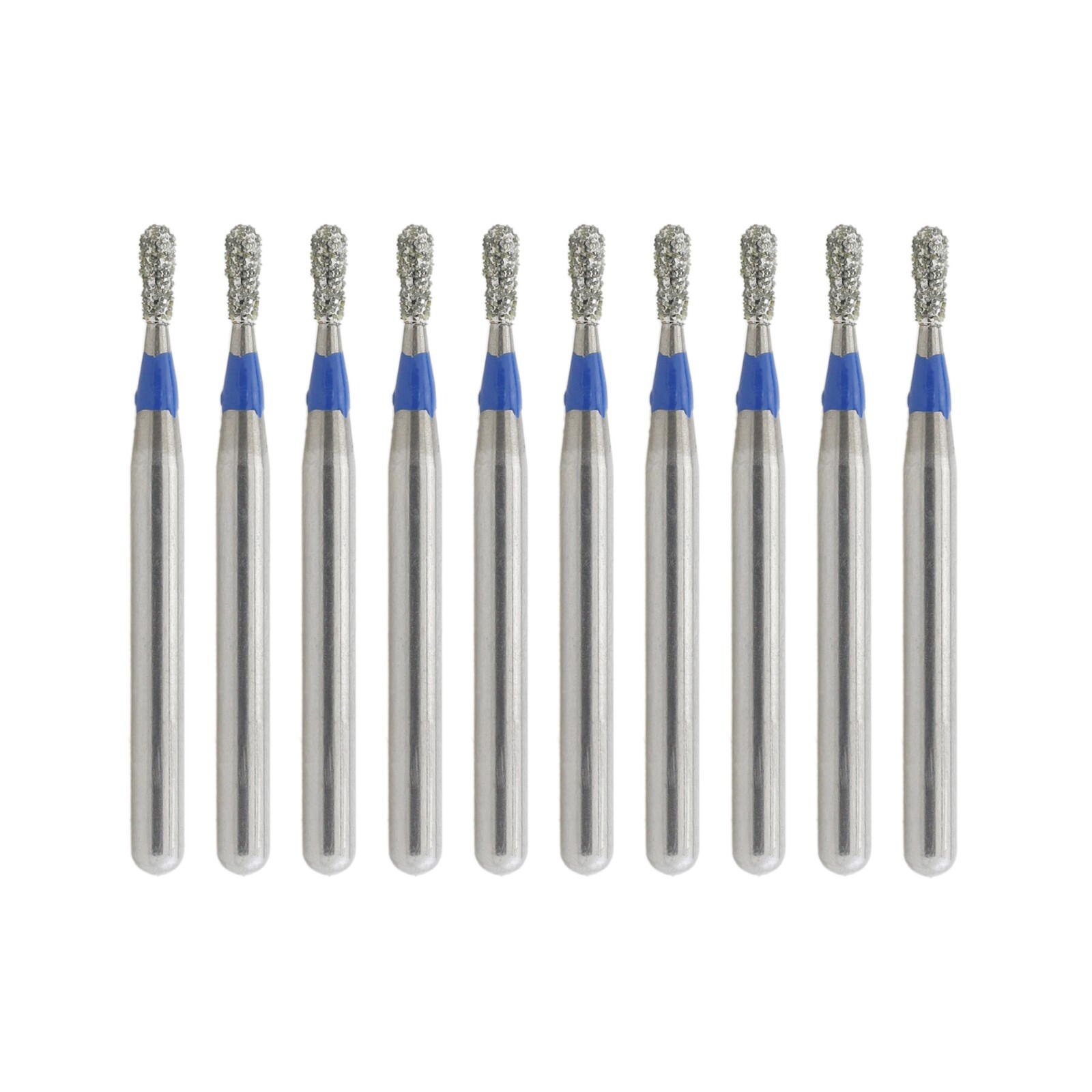 Dental Burs Diamond FG 830L/008M Pear Shape Standard Grit High Speed Bur 10pcs