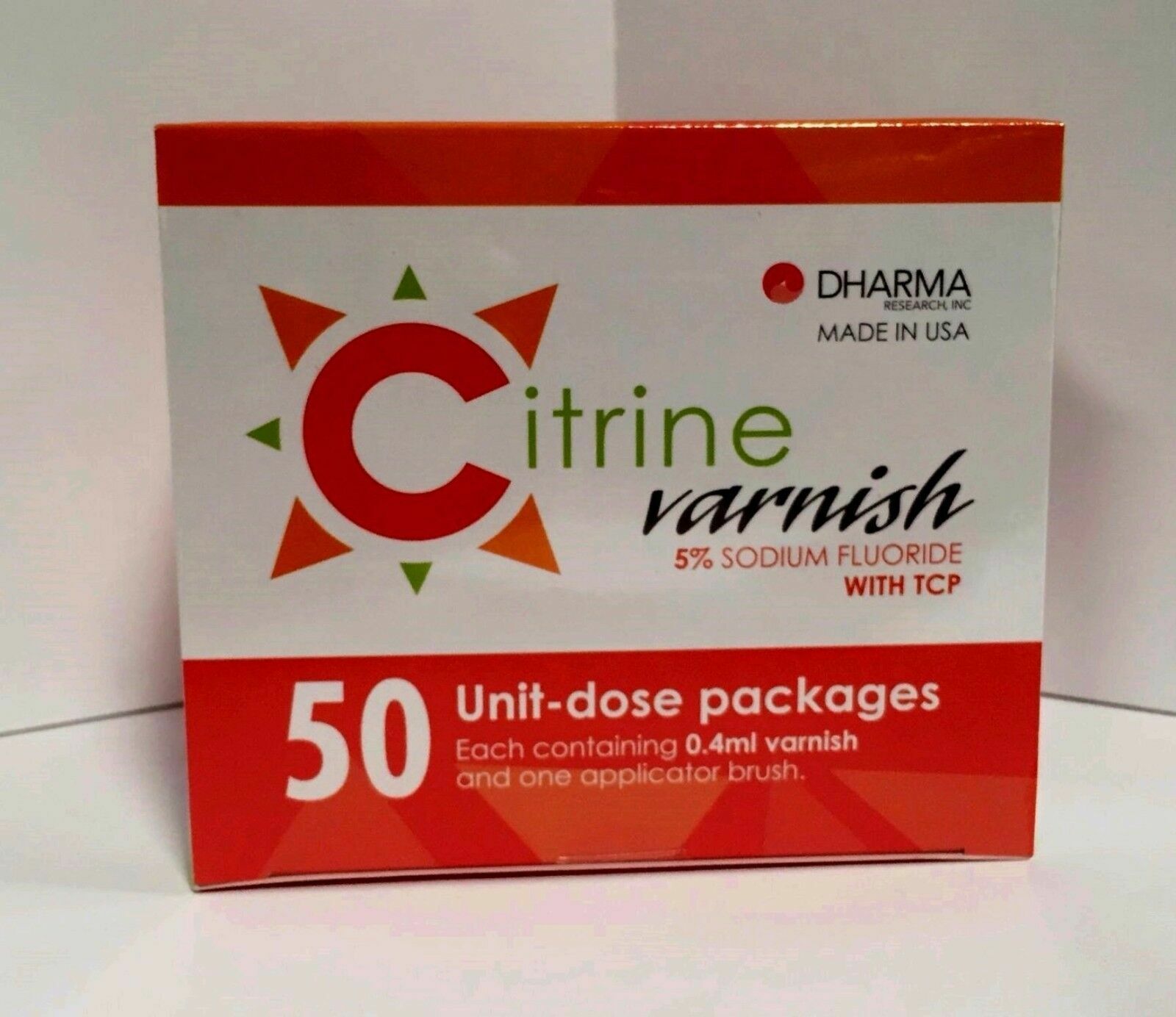 CITRINE VARNISH 5 % SPEARMINT with TCP 50 Unit-Dose Pack DHARMA Research USA