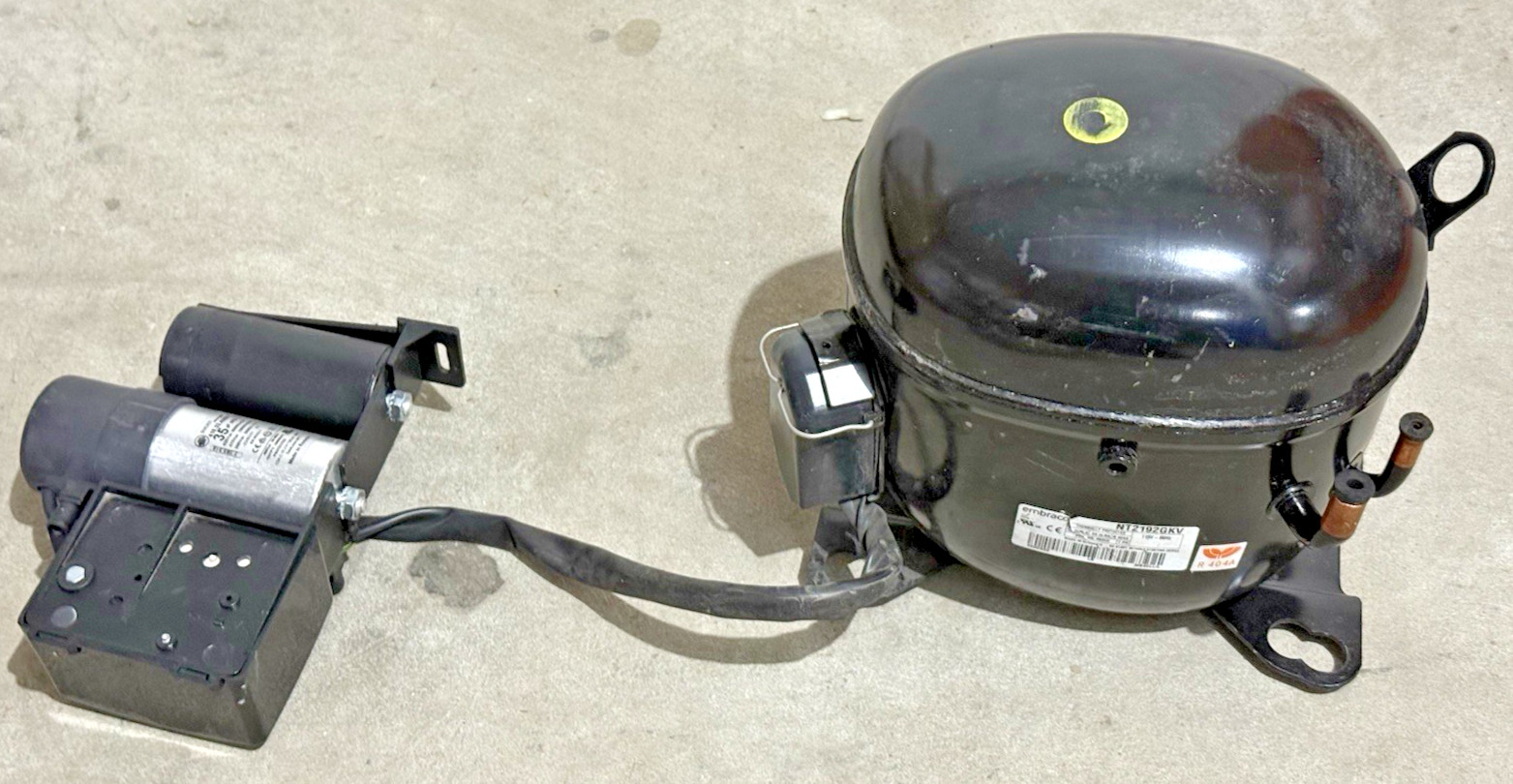 Embraco NT2192GKV, 115V 1 PH R404a 1-1/4 HP Compressor NEW