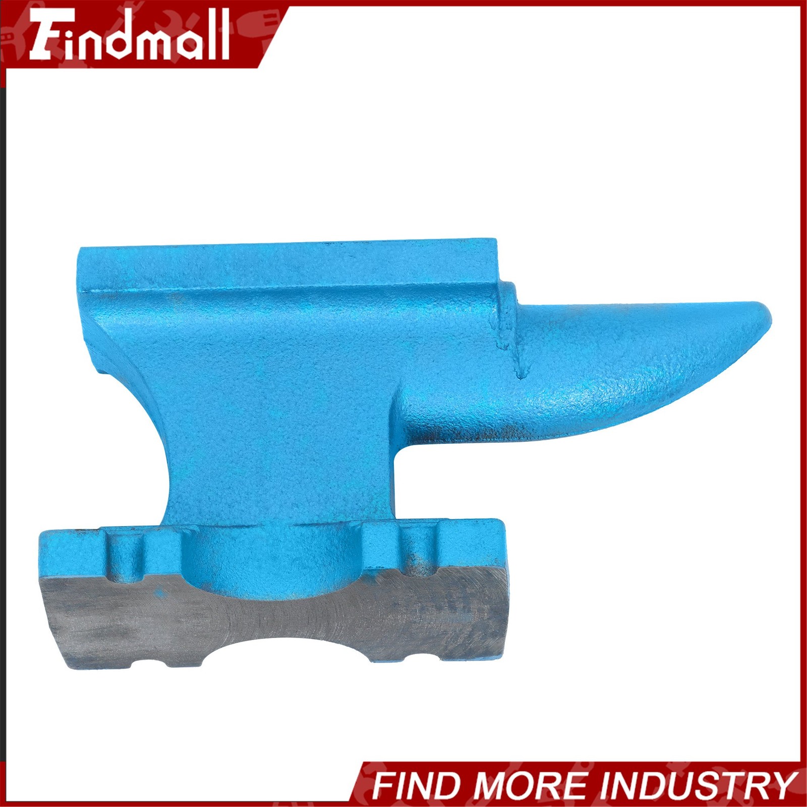 Findmall 24Lbs Cast Iron Anvil Blacksmith Anvil Hard Round Horn Forging Tool
