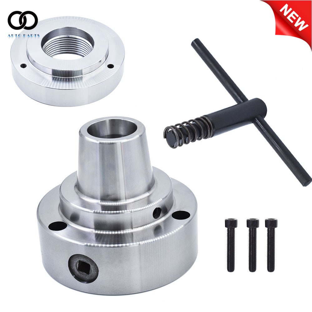 5″ 5C Collet Lathe Chuck Closer 2-1/4″ × 8 Threaded Hole Connection Plate