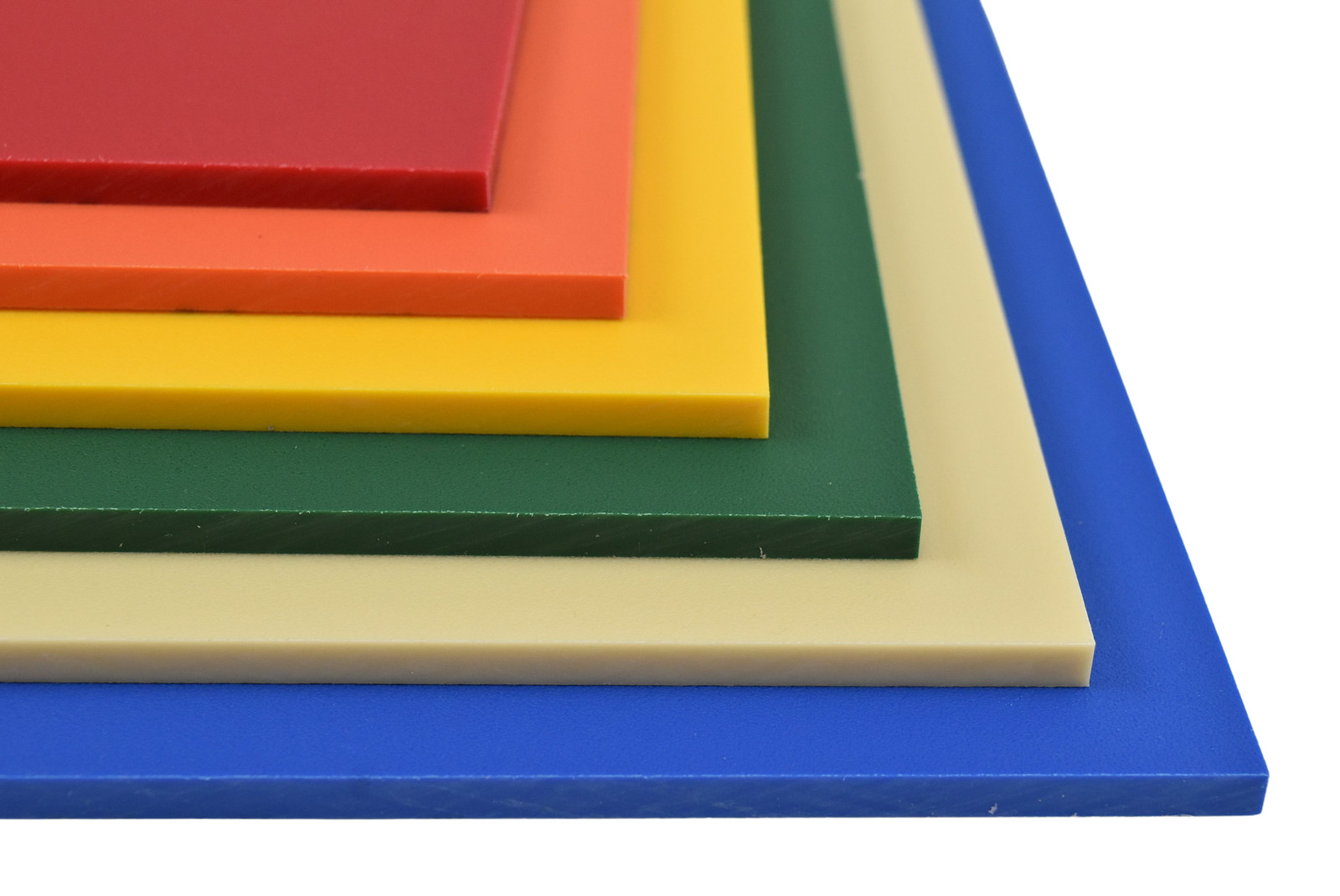 BuyPlastic Orange King ColorBoard Plastic Sheet 1/2″ x 12″ x 12″, Colored HDPE