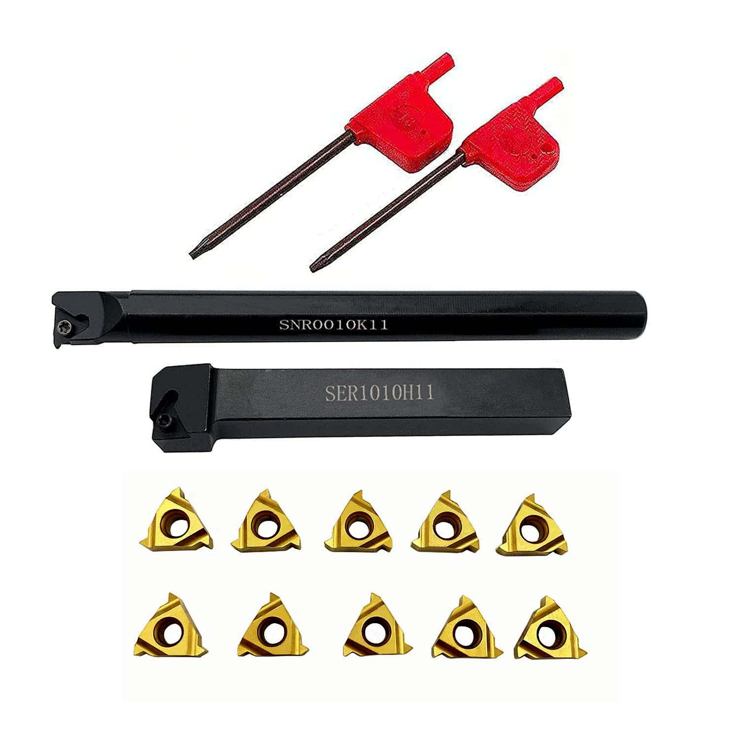 Lathe Threading Tool External + Internal Threading Holder SER 1010H11+ SNR 0010K