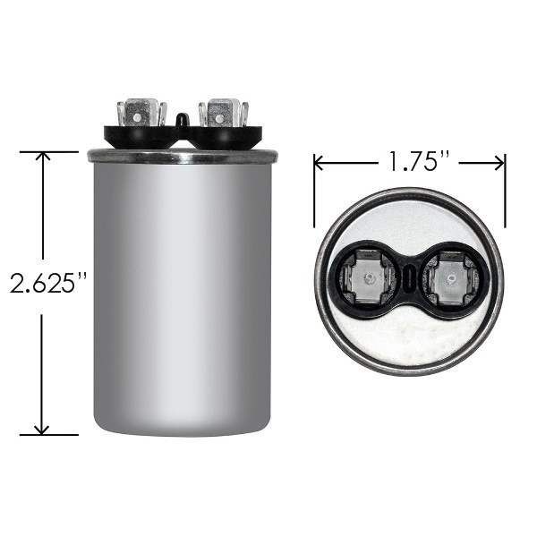 Jard 50.0 uF/MFD +/-6% 50/60Hz Motor Run Capacitor 370V Replaces 27L1473