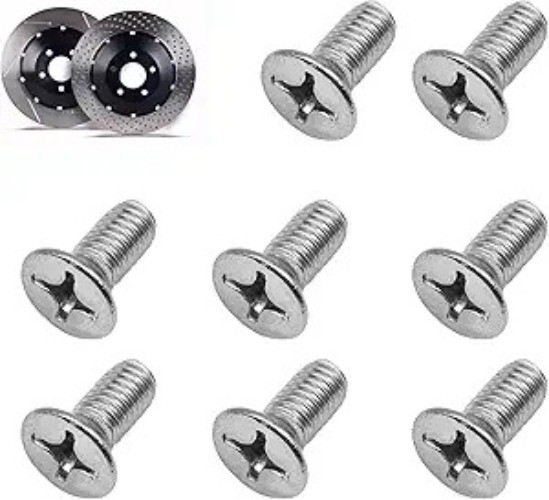 Stainless Steel Brake Disc Retaining Screws, Compatible wit Number of Items: 8