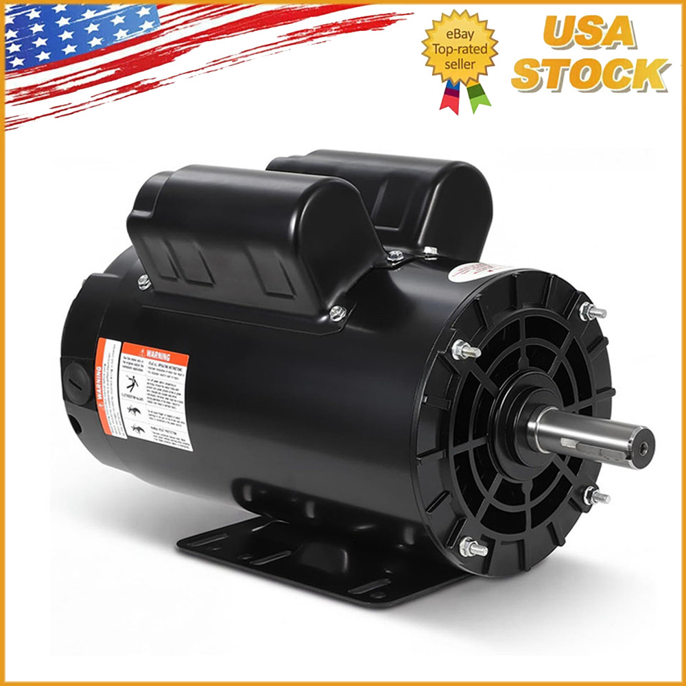 2HP SPL Air Compressor Electric Motor 17.6Amps 56 Frame 3450RPM 5/8″ Keyed Shaft