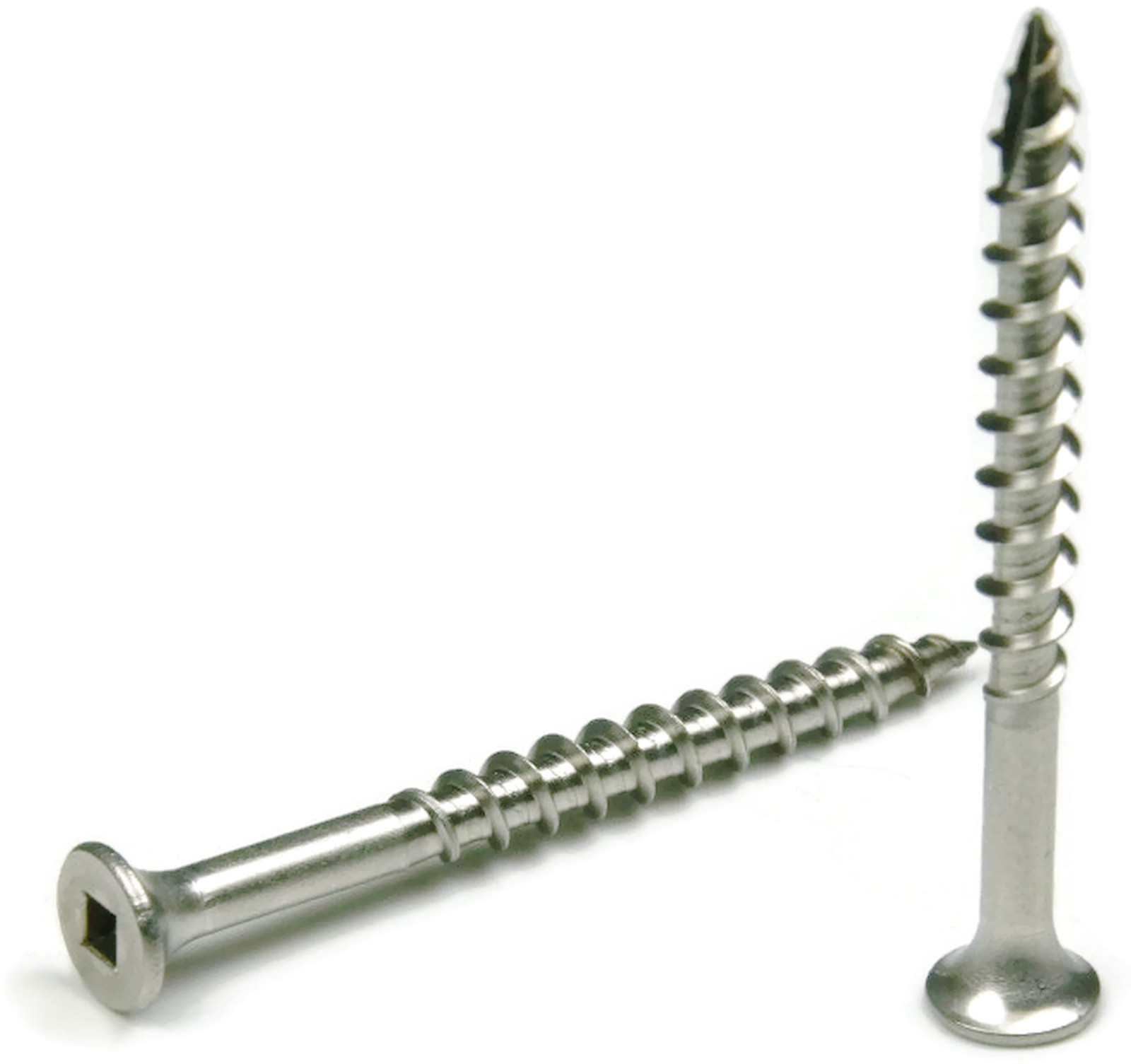 Stainless Steel Deck Screws Square Drive Wood #8 x 1-1/2″ Qty 1000