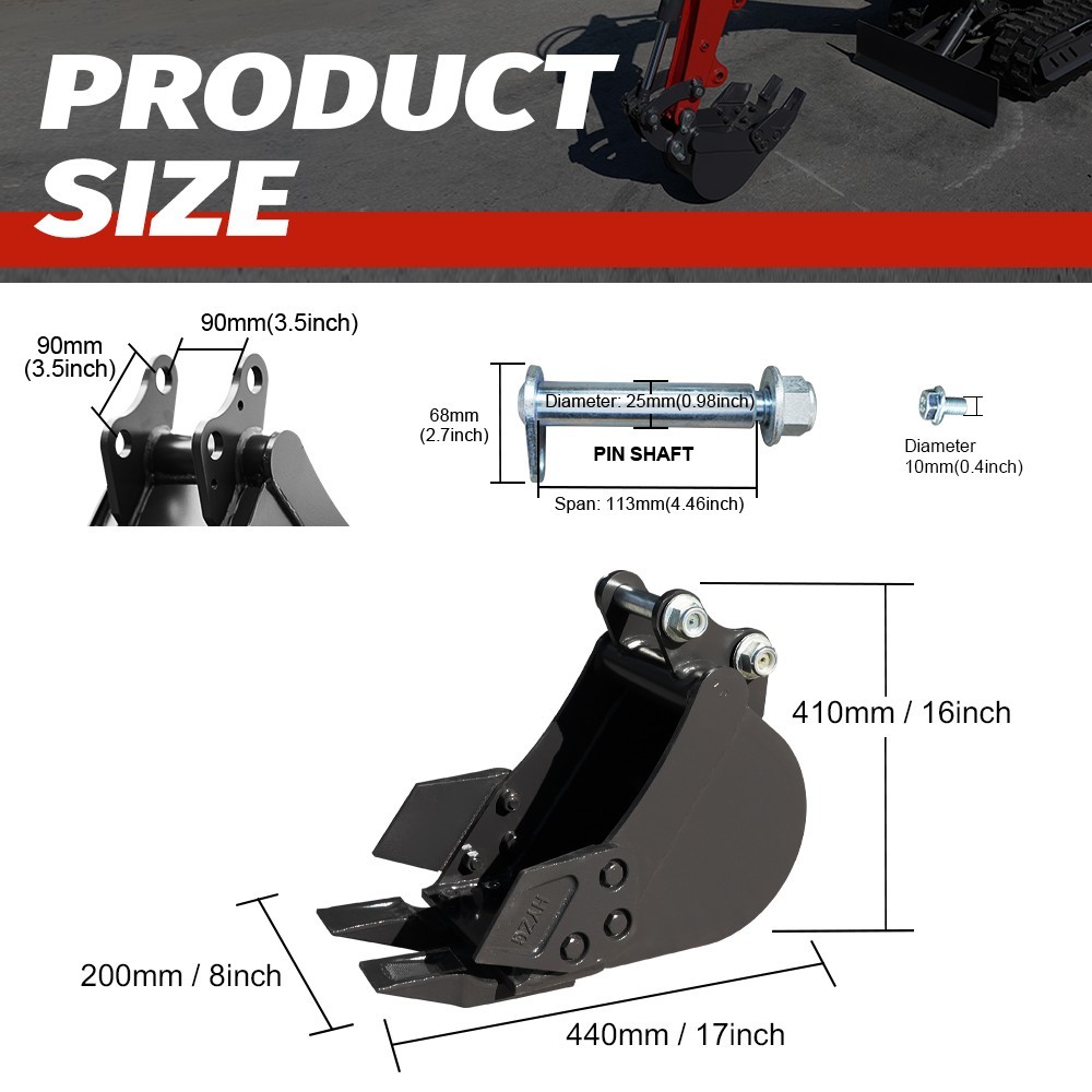 Mini Excavator 1 Ton 1.4Ton Digger 13.5hp Gas Tracked Crawler B&S EPA Engine.