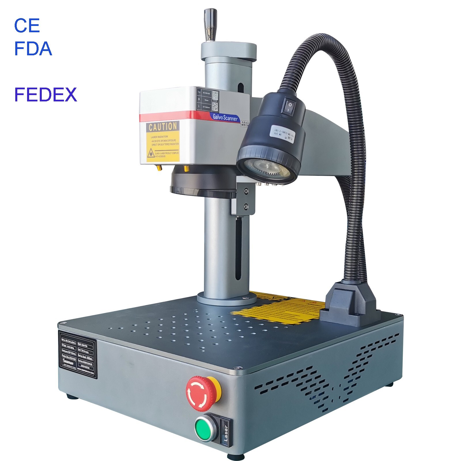 US SHIP MAX 50W Fiber Laser Metal Mark Engraver Machine Laser Engraver Ezcad 2