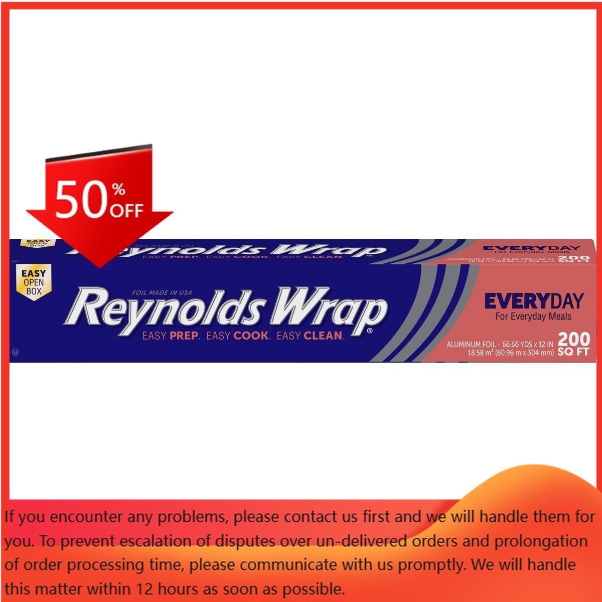 Reynolds Wrap Standard Aluminum Foil – 200 sq ft: BPA-Free, Heat-Resistant