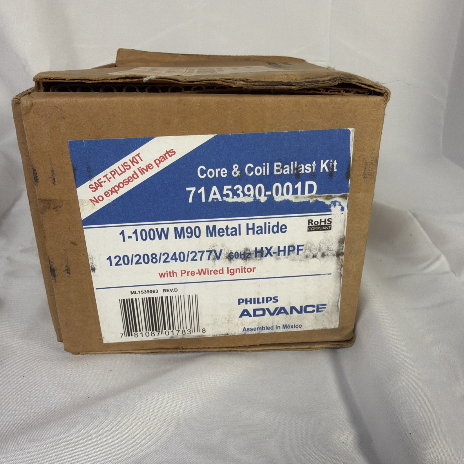 Philips 71A5390-001D CORE AND COIL BALLAST KIT 100W M-90 120/208/240/277V INPUT