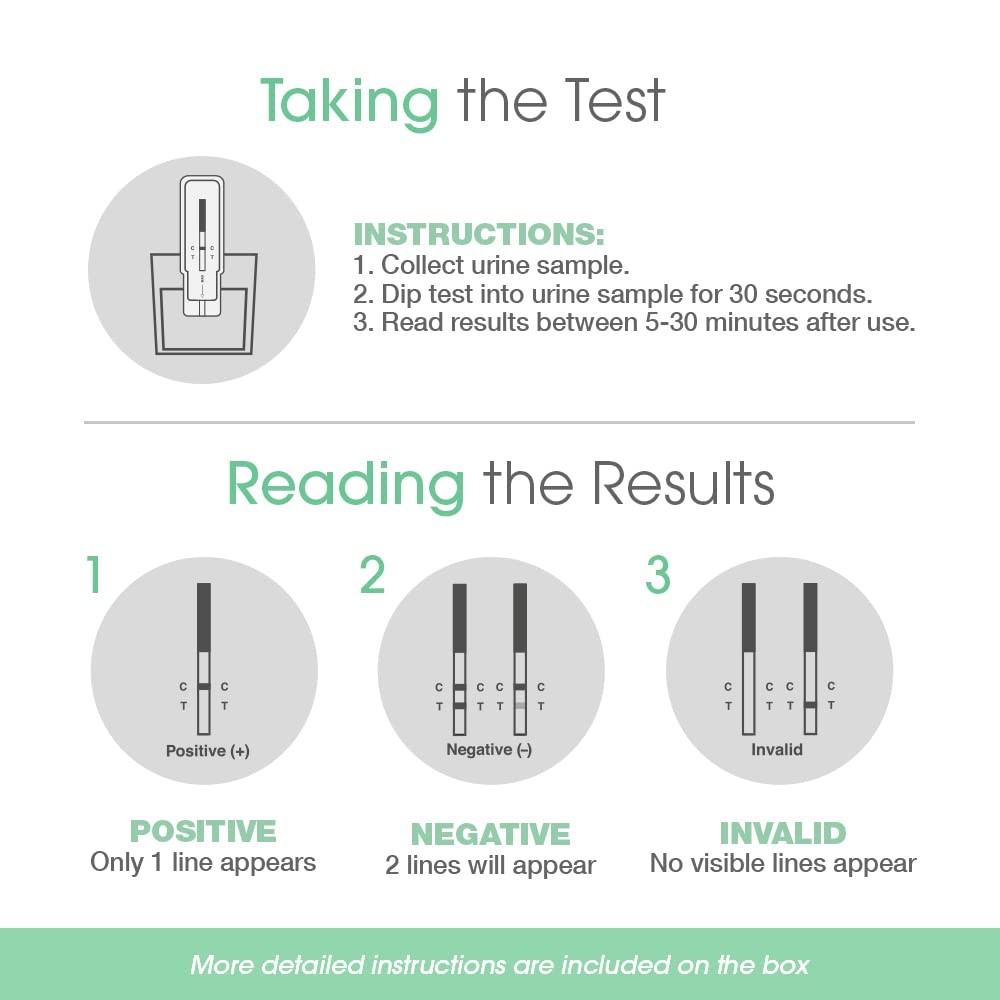 UTest THC 15 ng/mL Home Drug Test Strips – Easy-to-use, 4 Count (Pack of 1)