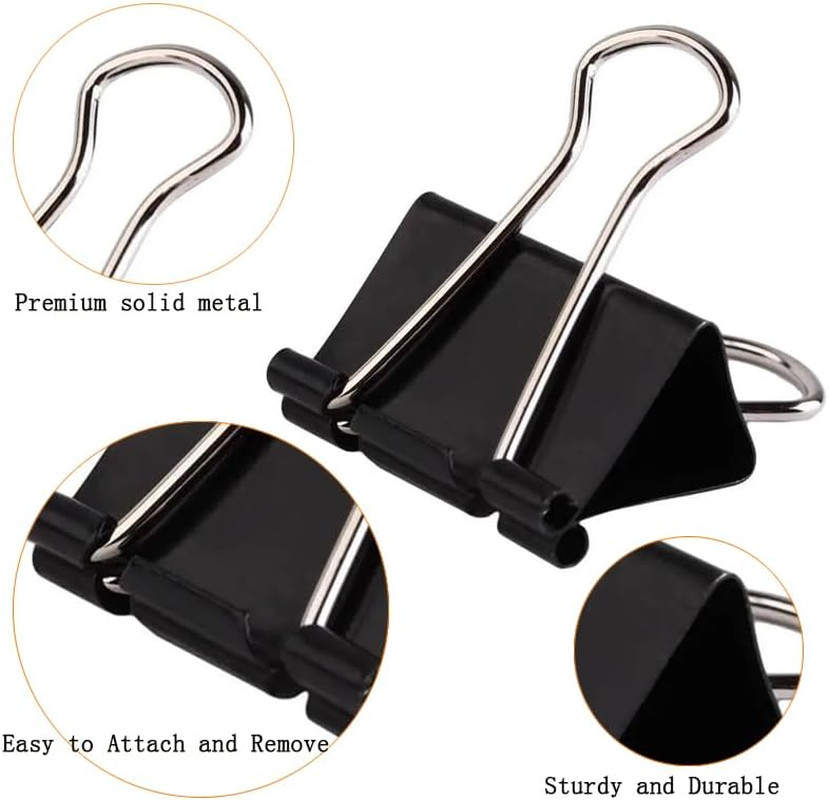 Extra Large Binder Clips 3 Inch Super Big Binder Clips 6 Pack Big Metal Paper Cl