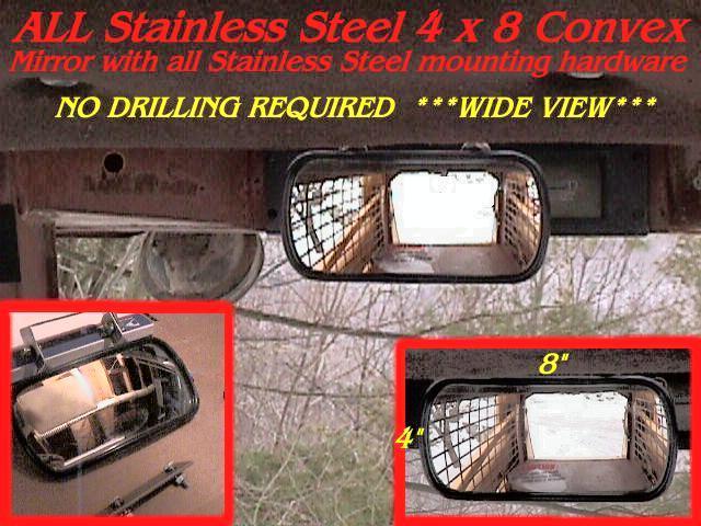 WIDE ANGLE MIRROR SKIDSTEER Equipment Loader Skid Steer Fits cat bobcat gehl etc