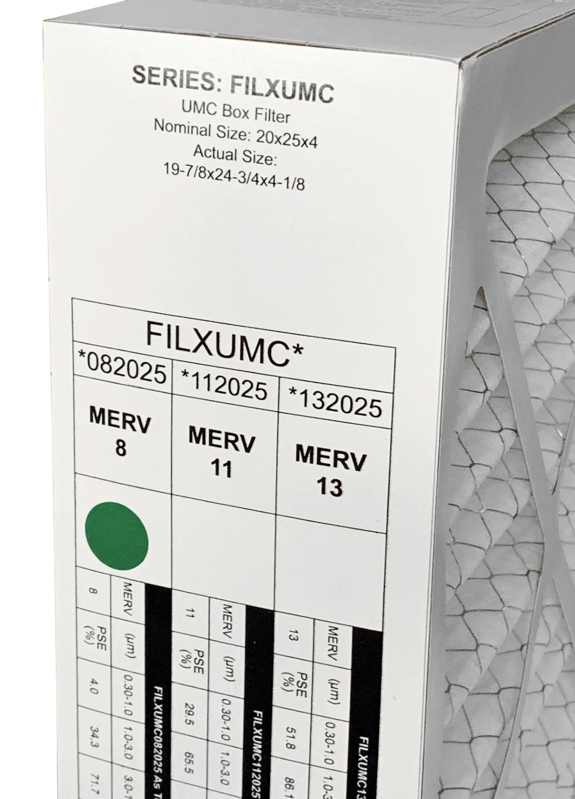 CARRIER FILXUMC082025 MERV 8 Filter 20x25x4 Pleated Air Filter