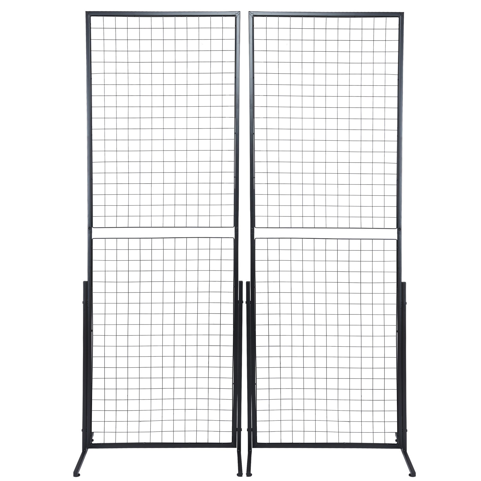 VEVOR 2′ x 5.6′ Grid Wall Panels Tower 2 Packs Wire Gridwall Display Racks