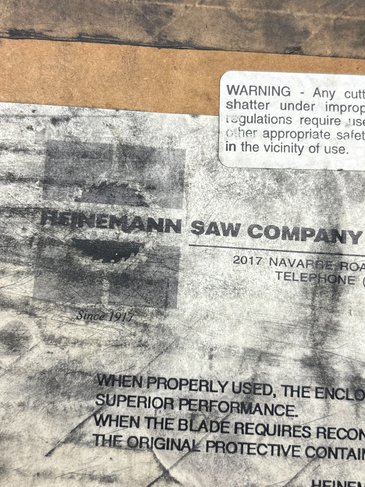 Heinemann 12″ 100T Carbide Saw Blade 1″ Bore 1/8″ Industrial