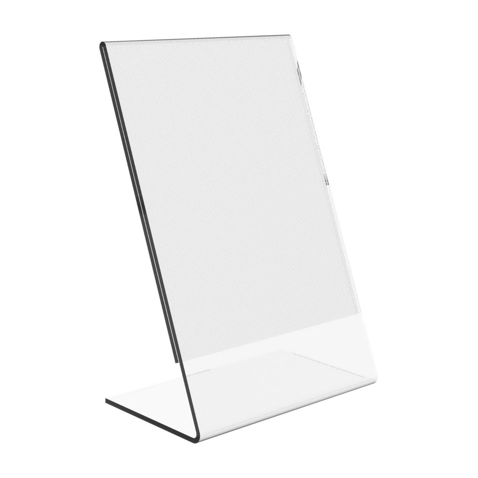 Dazzling Displays 10 Acrylic 4″ x 6″ Slanted Sign Holders