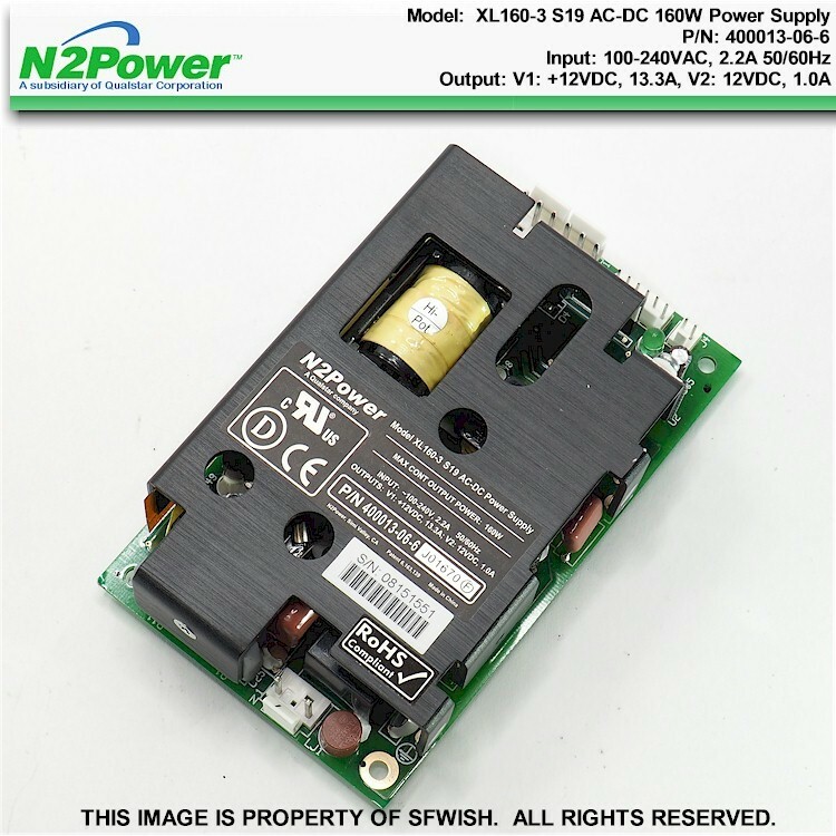 NEW Qualstar N2Power XL160-3 S19/400013-06-6 AC-DC Dual 12/12VDC/160W Power